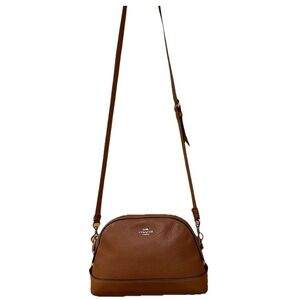 Coach F76573 Dome Crossbody Bag Light Saddle Detach Adjust Strap Festival Logo